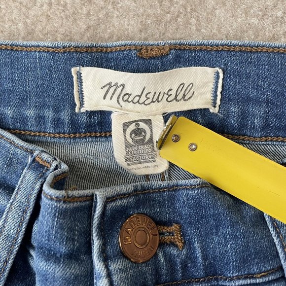 Madewell Women's Skinny Jeans - Distressed Blue - Picture 4 of 13